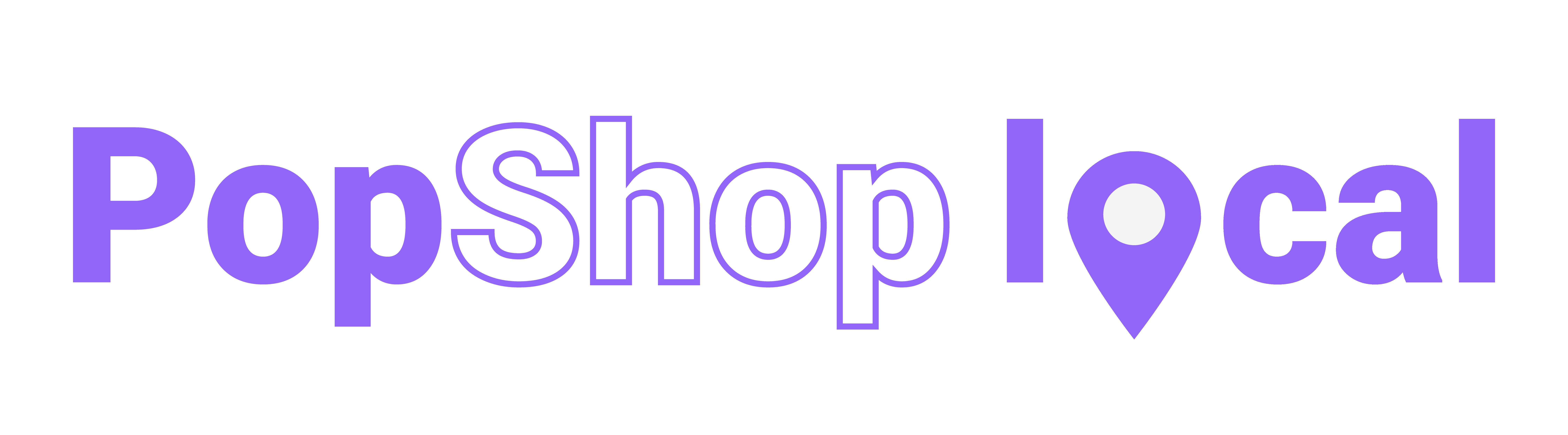 PopShop Local Logo - Purple