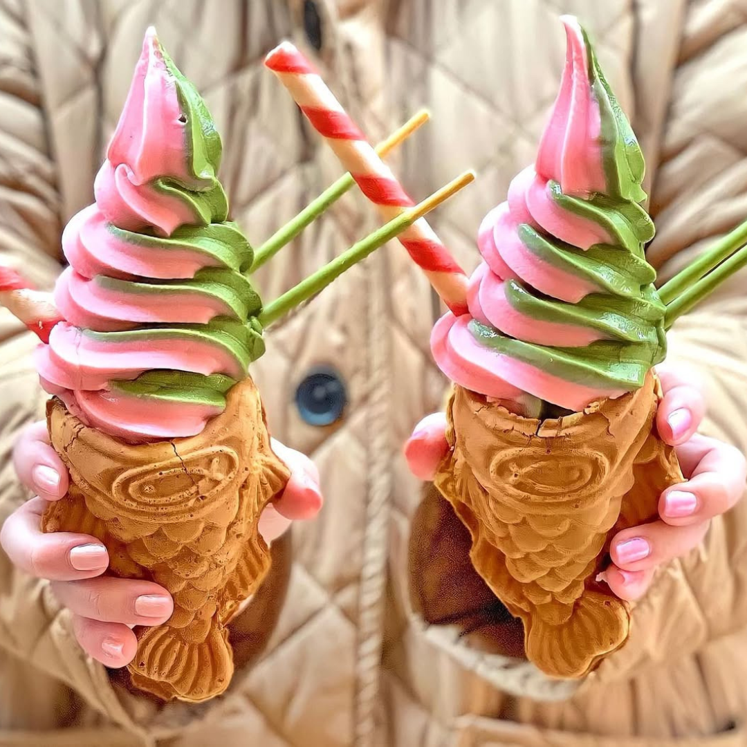 Uji Time ice cream swirls